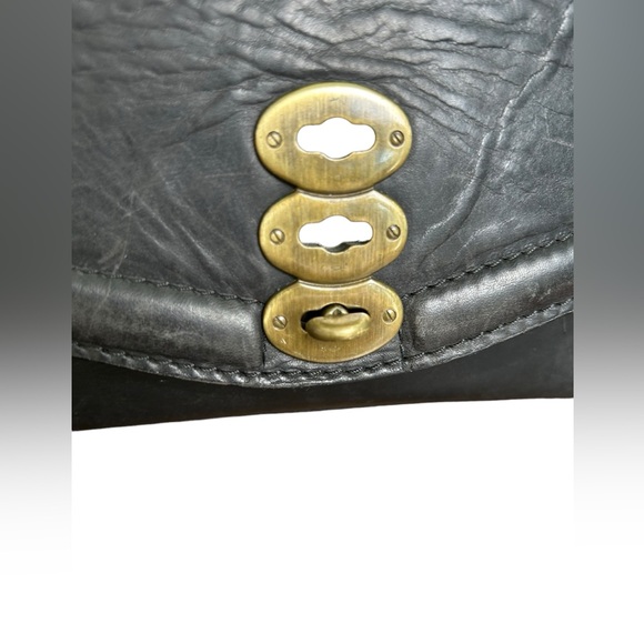 Gian Franco Sisti Black Leather Crossbody Bag - Picture 3 of 6